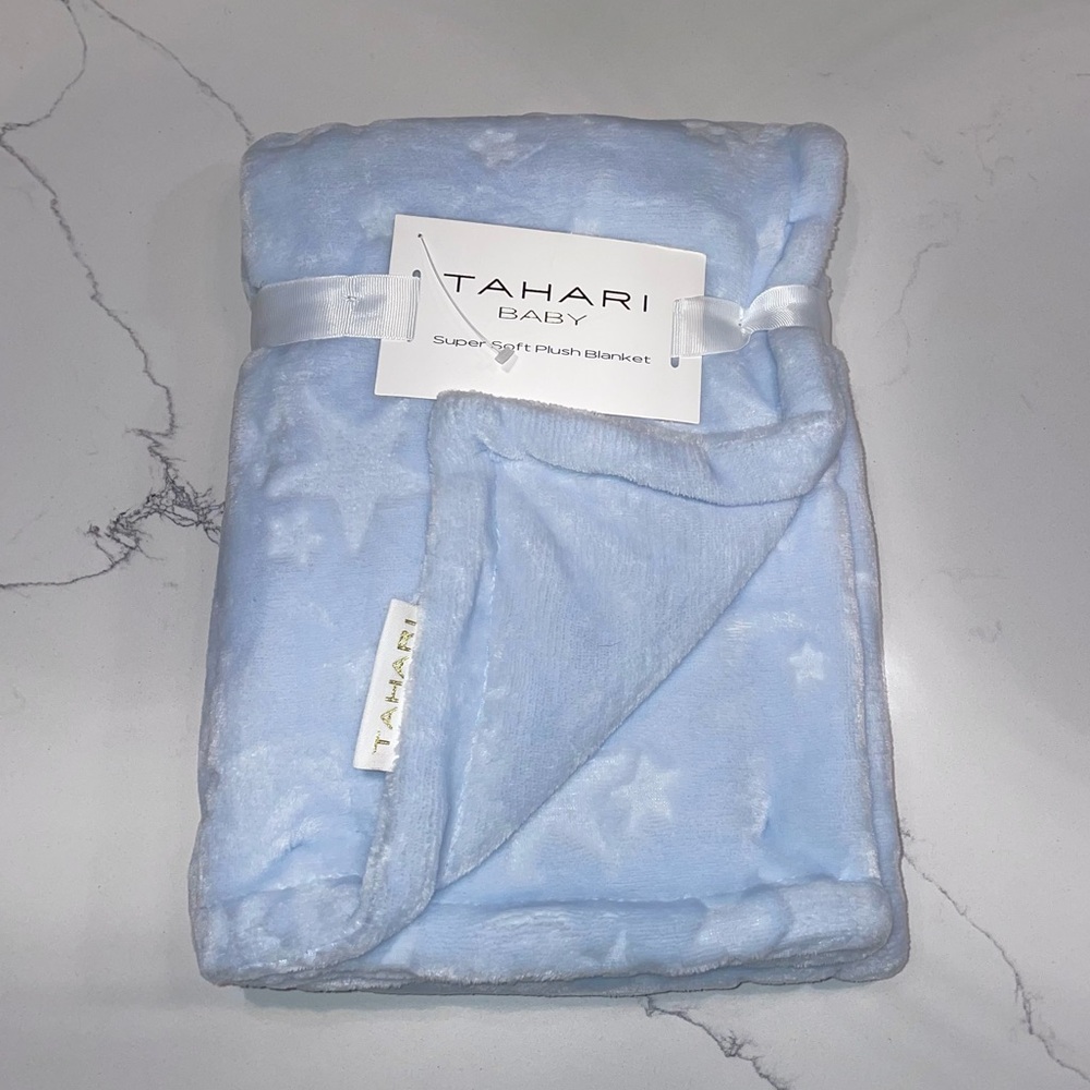 Tahari Light Blue, Star, Baby/Infant 30x40 Blanket